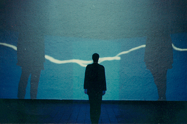 THROUGH DARK SHADOWS, performance, Heidelberger Kunstverein, 1981