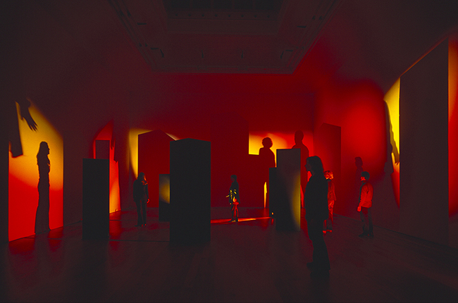 METROPOLIS, light installation, Museum Wiesbaden, 2006